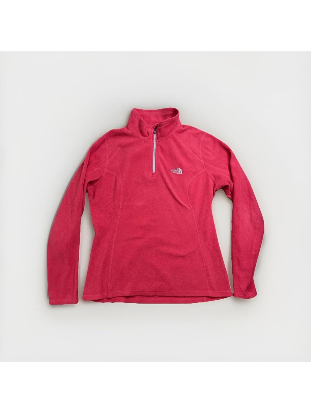 The North Face Fleece Jacket 1/4 Zip Womens M Long Sleeve Pink